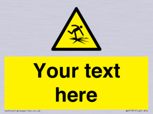 Custom warning thin ice